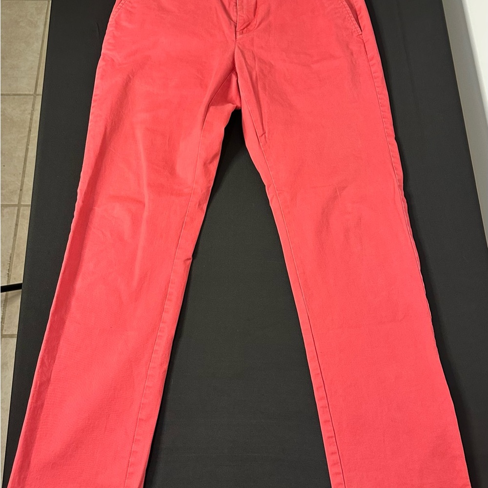 Tommy Hilfiger Red and White Pants